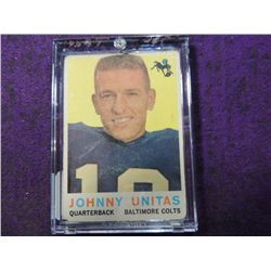 1959 TOPPS JOHNNY UNITAS #25 FOOTBALL CARD