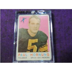 1959 TOPPS PAUL HORNUNG #82 FOOTBALL CARD