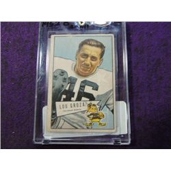 1952 BOWMAN LOU GROZA #105 FOOTBALL CARD