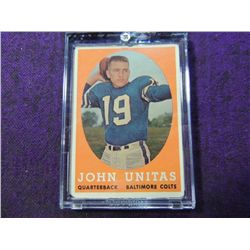 1958 TOPPS JOHN UNITAS #22 FOOTBALL CARD