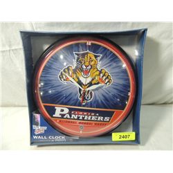 FLORIDA PANTHERS WALL CLOCK