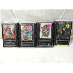 LOT 4 BASKETBALL FINEST CARD PLAQUES