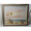 Image 1 : BEACH PAINTING SIGNED AND FRAMED
