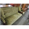 Image 1 : VINTAGE VELVET GREEN SOFA & CHAIR