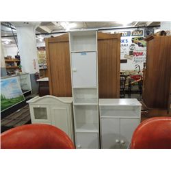 WHITE WOODEN BOOKCASE