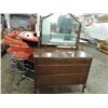 Image 1 : ANTIQUE 4 DRAWER DRESSER WITH MIRROR