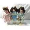 Image 1 : LOT 3 PORCELAIN DOLLS