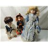 Image 1 : LOT 3 ASSORTED PORCELAIN DOLLS