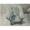 Image 2 : SMALL LIGHT BLUE WICKER DOLL CHIAR