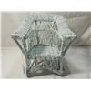 Image 3 : SMALL LIGHT BLUE WICKER DOLL CHIAR