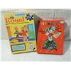 Image 1 : VINTAGE SEWING CARDS & KIDS PUZZLE