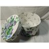 Image 2 : UNIQUE FLORAL HAT BOX