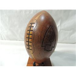 KANSAS CITY CHIEFS WOODEN FOOTBALL