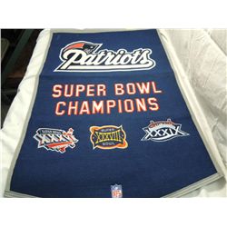 NEW ENGLAND PATRIOTS FELT BANNER