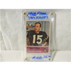 1962 FLEER TOM FLORES FOOTBALL CARD #68
