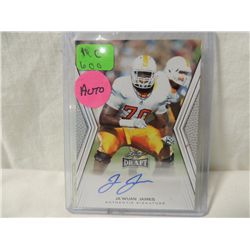 2014 LEAF JAWUAN JAMES FOOTBALL AUTOGRAPH CARD