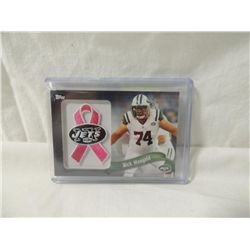 2013 TOPPS NICK MANGOLD PATCH RIBBON CARD