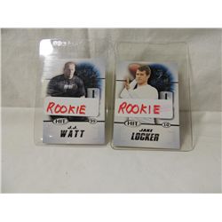 LOT 2 SAGE ROOKIE FOOTBALL PLAYER CARDS
