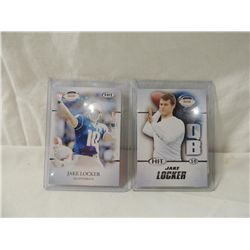 LOT 2 JAKE LOCKER ROOKIE FOOTBALL CARD