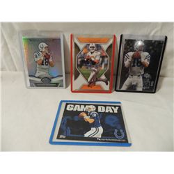 LOT 4 PEYTON MANNING FOOTBALL CARDS