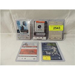 LOT 5 FOOTBALL PLAYER CARDS STARS