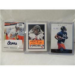 LOT 3 BEARS FOOTBALL PLAYER CARDS