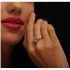 Image 2 : 14KT Rose Gold 1.66ct Morganite and Diamond Ring