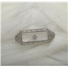 Image 1 : 14KT White Gold 0.23cts Diamond Brooch