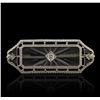 Image 3 : 14KT White Gold 0.23cts Diamond Brooch