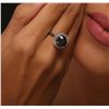 Image 2 : 14KT White Gold 4.39ct Black Diamond Ring