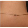 Image 3 : 14KT Yellow Gold 0.72ct Emerald and Diamond Pendant With Chain