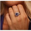 Image 2 : 14KT White Gold 2.42ct Tanzanite and Diamond Ring