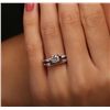 Image 3 : Platinum 0.84ctw Diamond Ring Wedding Set
