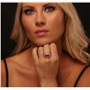 Image 3 : 14KT Yellow Gold 1.91ct Rubelite and Diamond Ring