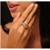 Image 2 : 14KT White Gold 4.00ct Opal and Diamond Ring
