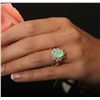 Image 1 : 14KT Yellow Gold 1.48ct Opal and Diamond Ring