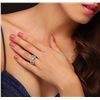 Image 1 : 18KT White Gold 1.02ct I-1/J Diamond Ring