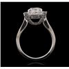 Image 6 : 18KT White Gold 3.13ctw Diamond Ring
