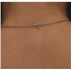 Image 3 : 14KT White Gold 1.79ctw Diamond Pendant With Chain