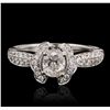 Image 4 : 18KT White Gold 1.12ctw Diamond Ring