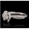 Image 5 : 18KT White Gold 1.12ctw Diamond Ring