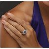 Image 4 : 14KT White Gold 1.46ct Tanzanite and Diamond Ring