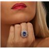 Image 3 : 14KT White Gold 3.39ct Tanzanite and Diamond Ring
