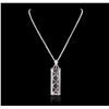 Image 4 : 14KT White Gold 155.79ct Kunzite and Diamond Pendant With Chain