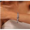 Image 2 : 14KT White Gold 4.45ctw Ruby and Diamond Bracelet