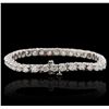 Image 5 : 14KT White Gold 7.23ctw Diamond Tennis  Bracelet