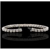 Image 6 : 14KT White Gold 7.23ctw Diamond Tennis  Bracelet