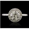 Image 4 : 14KT White Gold 1.39ctw Diamond Ring