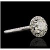 Image 5 : 14KT White Gold 1.39ctw Diamond Ring
