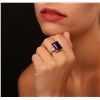 Image 3 : 14KT Yellow Gold 13.33ct Amethyst and Diamond Ring